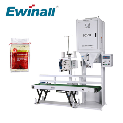容易な使用25kg 50kg米のパッキング機械DCS-50E1 Ewinall