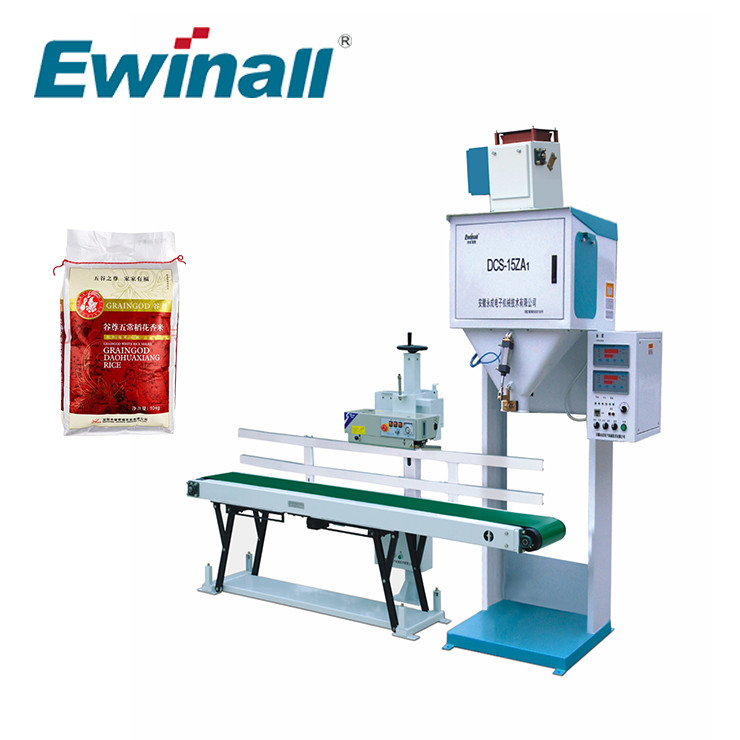 Ewinall DCS-15ZA1の粒状の豆の砂糖1kg 3kg 4kg 15kgのための小さい米のパッキングBagging機械